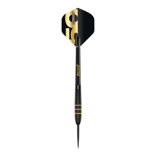 Red Dragon Luke Humphries 50 Years Player Limited Edition Steeldarts - 22g Das Bild zeigt die Red Dragon Luke Humphries 50 Years Player Limited Edition Steeldarts - 22g. Es handelt sich um ein limitiertes Dartpfeil-Set zum 50-jährigen Jubiläum.