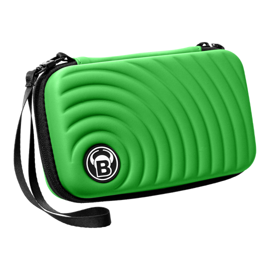 Hier sehen Sie das Bulls Orbis XL Dartcase in Grün. Das Dartcase eignet sich ideal zur Aufbewahrung von Darts.