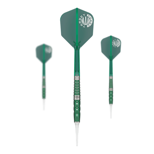 Target Japan Prime Series Motomu Sakai Xeno GEN1 Soft Darts - 19g Abgebildet ist ein Set Target Japan Prime Series Motomu Sakai Xeno GEN1 Softdarts mit 19 Gramm. Das Produkt besteht aus hochwertigen Softdarts für das professionelle Dartspiel.