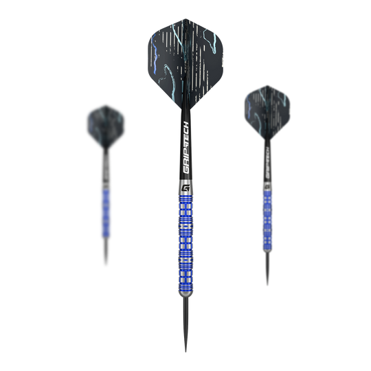 GOAT Surfer Steel Darts Abgebildet ist das Produkt GOAT Surfer Steeldarts. Es handelt sich um ein Set hochwertiger Steeldarts für das Dartspiel.
