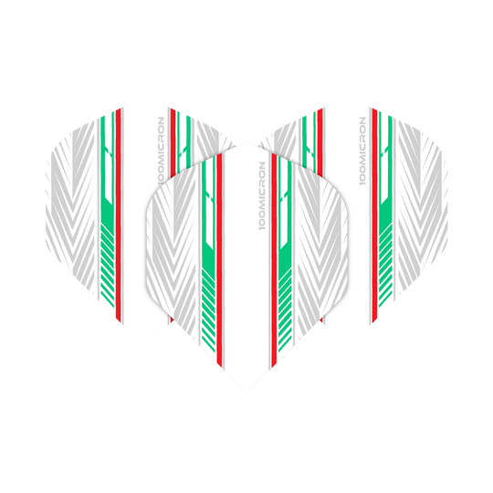 Pentathlon White Green Red No2 Standard Flights