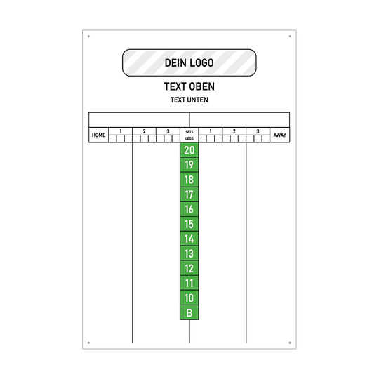 Scoreboard mit Wunschdruck 40 x 60 cm