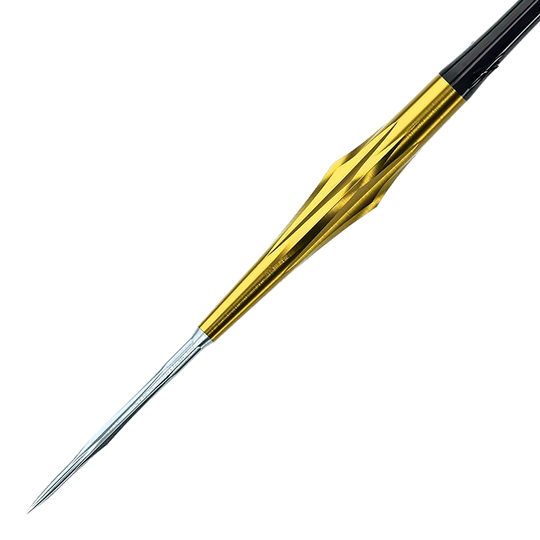 Abgebildet sind die Caliburn Starships Series Sunspear Steeldarts, 19 Gramm schwer. Diese Darts sind ideal für Präzision und Kontrolle beim Spiel.