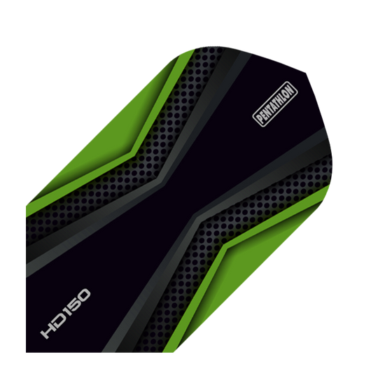 HD 150 Pentathlon Flights Black/Green Slim