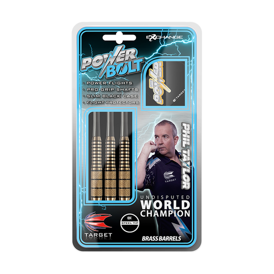 Target Phil Taylor Power Bolt Steel Darts - 22g