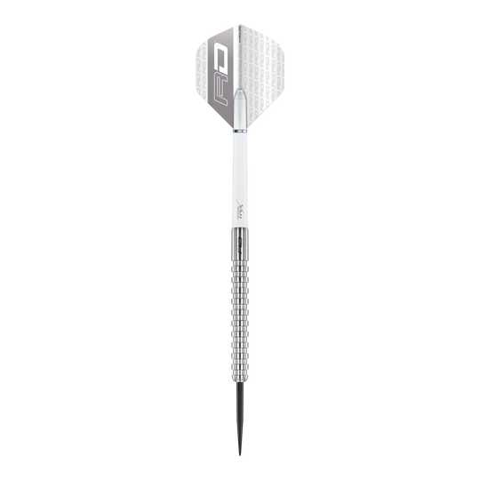 Das Bild zeigt die Red Dragon Javelin Steeldarts. Diese Darts sind für das Steeldart-Spiel konzipiert.