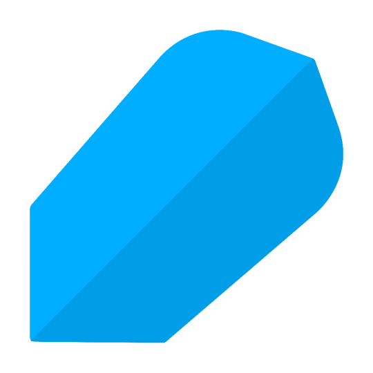 Poly-Plain Slim Flights Blue Dies ist ein blauer Poly-Plain Slim Flight. Der Flight ist für Dartpfeile und hat eine schlanke Form.