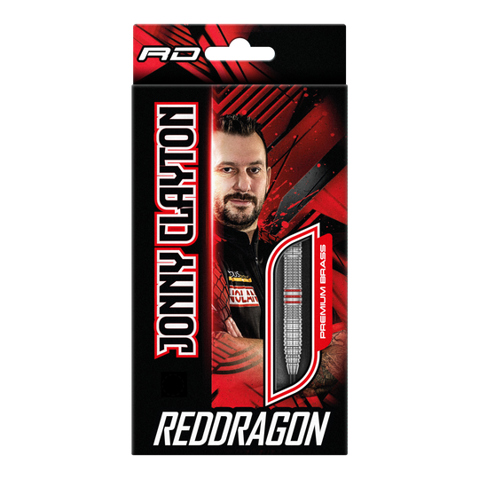 Red Dragon Jonny Clayton Brass Steel Darts - 21 g