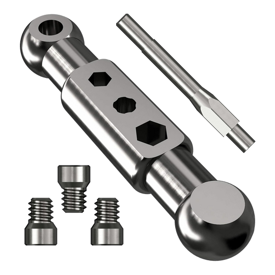 Caliburn Starter Kit Caliburn Starter-Kit. Das Bild stellt ein Starter-Set für Dartspieler mit verschiedenen Komponenten dar.