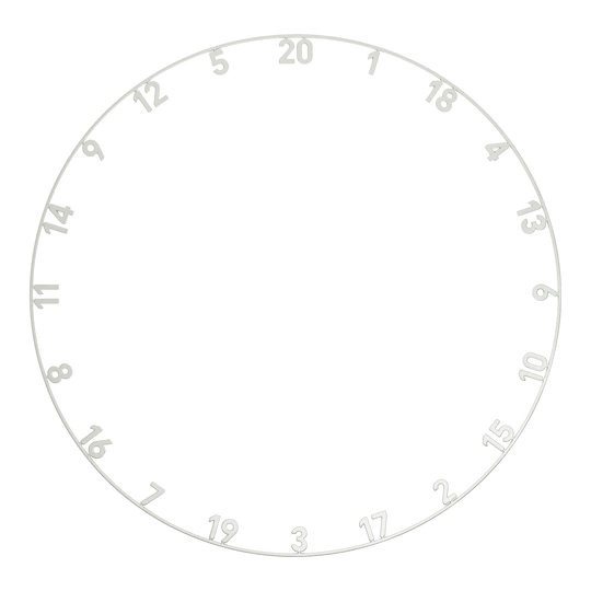 Precise 180 Endorphine Steel Dartboard with Numbered Ring - Gunmetal Zu sehen ist das Precise 180 Endorphine Steeldartboard mit Nummernring in der Farbe Gunmetal. Das Board bietet eine robuste und moderne Spielfläche.