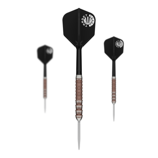 Target Japan Prime Series George Nishitani Raptor GEN6 Swiss Point Steel Darts Target Japan Prime Series George Nishitani Raptor GEN6 Swiss Point Steeldarts sind abgebildet. Das Produkt ist für professionelle Dartspieler geeignet.