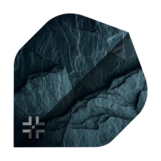 Abgebildet sind die Bullet Monolith No2 Standard Flights. Die Flights sind im Monolith No2 Stil gehalten und bestehen aus robustem Material.