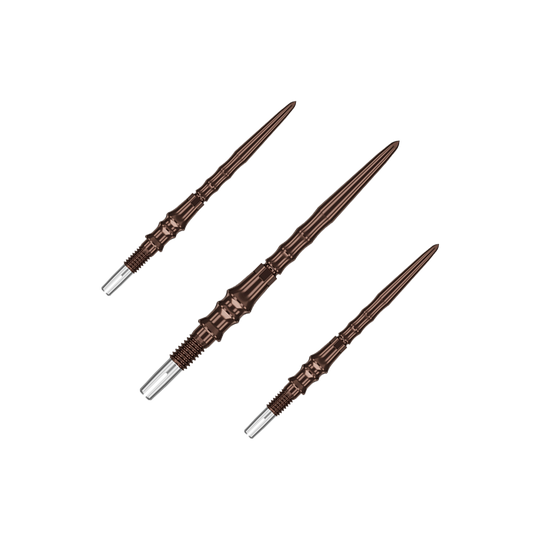 Auf dem Bild sieht man ein Set von Steeldartspitzen, Modell Silica mit 30mm Länge. Es handelt sich um die Target Japan Premium SwissPoint Serie.