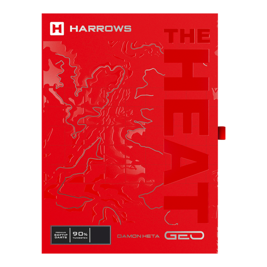 Harrows Damon Heta Geo Softdarts - 18g Harrows Damon Heta Geo Softdarts mit 18g sind zu sehen. Die Darts sind finessenreich gestaltet.