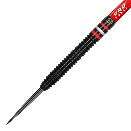 Hier sind die Winmau Pro-Line 90% Steeldarts dargestellt. Die Darts bestechen durch Präzision und gutes Design.