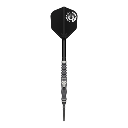 Target Japan Paul Lim The Legend GEN9 Soft Darts - 20g Target Japan Paul Lim The Legend GEN9 Softdarts - 20g sind auf diesem Bild deutlich zu erkennen. Die Aufnahme legt den Fokus auf das präzise gefertigte Barrel.