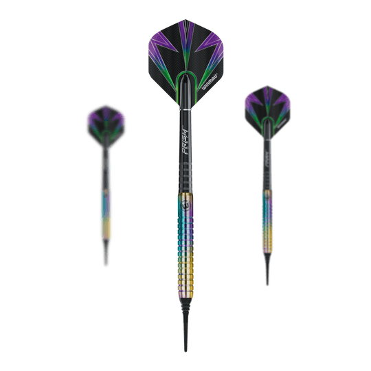 Winmau Foxfire Urban Soft Darts - 20g Das Produkt Winmau Foxfire Urban Softdarts - 20g ist als Set abgebildet. Es handelt sich um mehrere Softdarts.