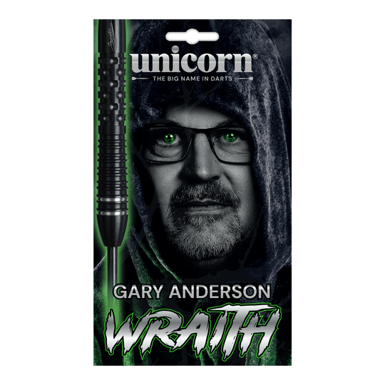 Unicorn Wraith Gary Anderson Phase 6 Steel Darts Unicorn Wraith Gary Anderson Phase 6 Steeldarts. Die Abbildung zeigt ein Set hochwertiger Gary Anderson Steeldarts.