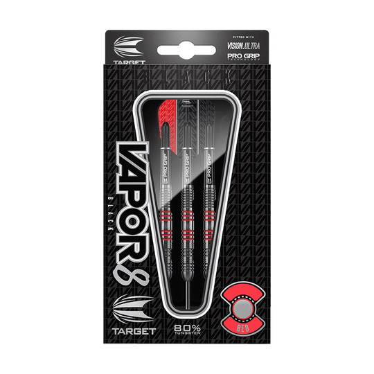 Target Vapor8 Black Red Steeldarts