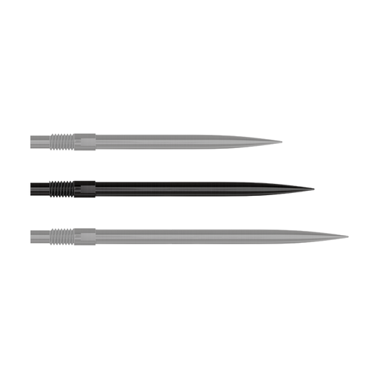 Harrows Quick Point Dart Tips - Black Das Bild zeigt die Datei 'QP24049_Harrows_QuickPoint_Dartspitzen_Schwarz_35mm_1'. Es werden schwarze Dartspitzen dargestellt.