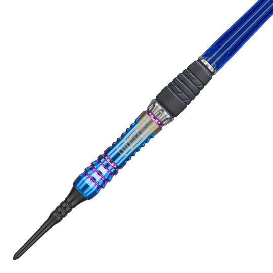 Hier sieht man den Target Japan Rising Sun GEN10 Softdarts - 21,5g. Der Dart ist perfekt für anspruchsvolle Spieler geeignet.