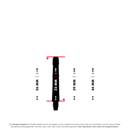 L-L-Style-Shafts Locked Straight - White