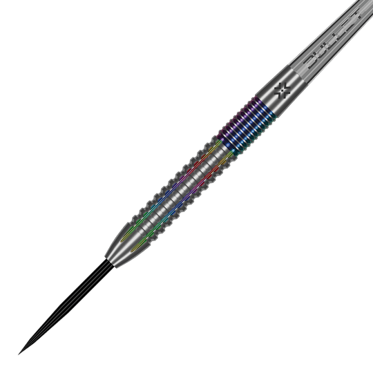 Auf dem Bild sind Bullet Diesel V2 Steel Darts abgebildet. Diese Darts sind für ein präzises Spiel konzipiert.