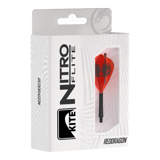 Red Dragon Nitro Flite - Jonny Clayton Kite Flights Das Bild zeigt die Red Dragon Nitro Flite - Jonny Clayton Kite Flights. Es handelt sich um spezielle Flights für Darts, entworfen im Jonny Clayton Design.