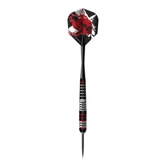 Harrows Heavy Metal Ryan Searle Brass Steel Darts Die Abbildung zeigt die Harrows Heavy Metal Ryan Searle Brass Steeldarts. Es sind messingfarbene Steeldarts mit besonderem Design.