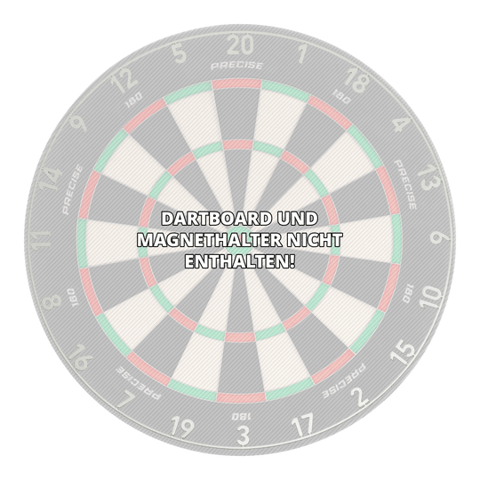 Precise 180 OnePiece Lasercut Number Ring Das Bild zeigt einen Zahlenring aus Metall mit Lasercut-Design in Gunmetal-Farbe. Es ist ein Darts-Zubehörteil.