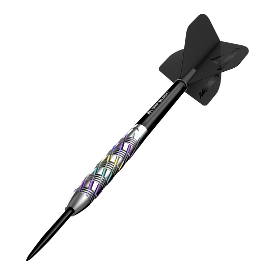 Mission Shuriken Steel Darts Mission Shuriken Steeldarts werden auf diesem Foto dargestellt. Die Steeldarts sind gut sichtbar und detailliert abgebildet.