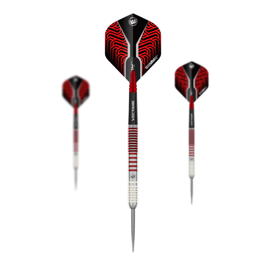 Winmau Team 360 Jack Johnson steel darts - 24g Abgebildet ist ein Set Winmau Team 360 Jack Johnson Steeldarts mit einem Gewicht von 24g. Die Pfeile sind für das Steeldartspiel geeignet.