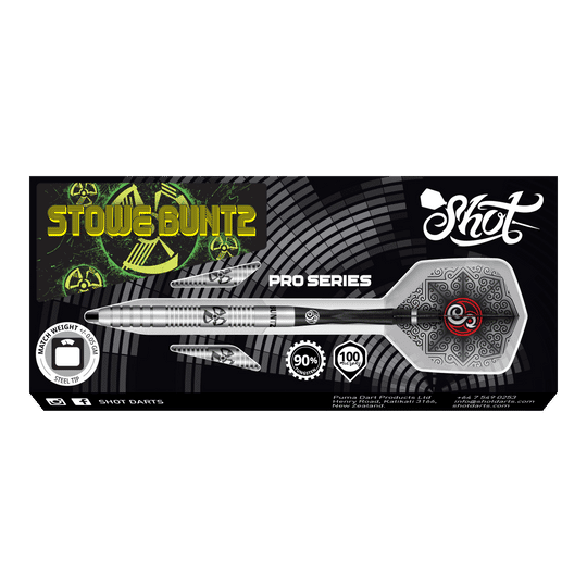 Shot Pro-Series Stowe Buntz Steel Darts - 23g