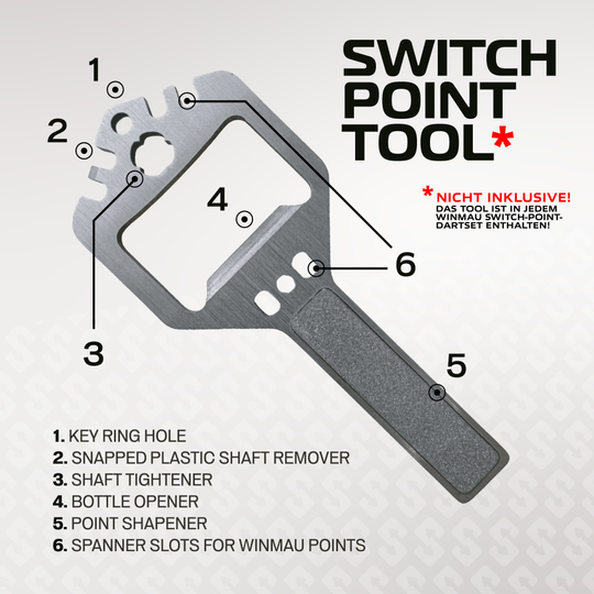 Winmau Switch Point Groove Steel Dart Tips - Black Hier sind die Winmau Switch Point Smooth Steeldartspitzen im Silver Effect zu sehen. Diese Spitzen eignen sich für Steeldarts und bieten einen glatten Effekt.