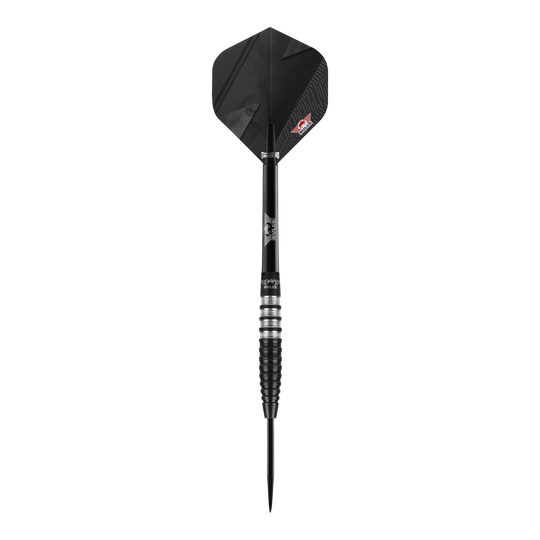 Bulls NL Lightning Black Steel Darts Der "Bulls NL Lightning Black Steeldart" ist ein eleganter Dartpfeil in Schwarz mit silbernen Akzenten. Er hat ein modernes Design und eignet sich für professionelle Dartspieler.