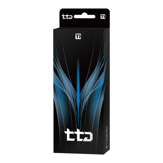 Caliburn TTD Complete Titanium T1 Silver Steeldarts - 5g Das Bild zeigt die Caliburn TTD Complete Titanium T1 Silver Steeldarts - 5g. Die Steeldarts bestehen aus hochwertigem Titan und glänzen in Silber.