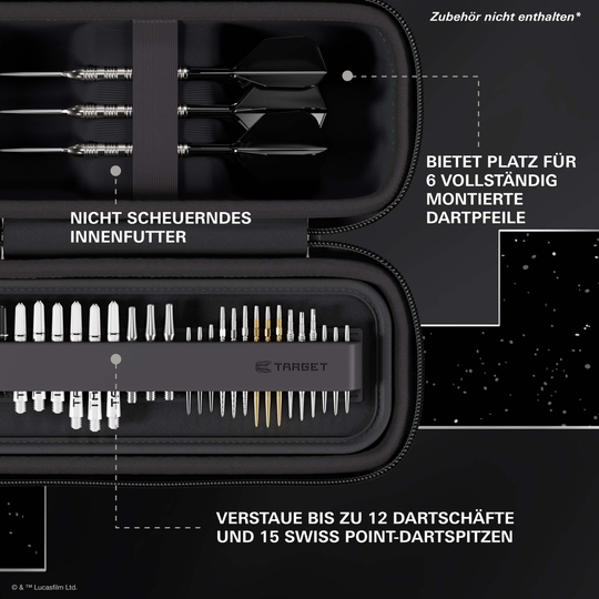 Target Star Wars Boa Dartcase - Stormtrooper Das Target Star Wars Boa Dartcase - Stormtrooper ist hier abgebildet. Das Produkt zeigt ein Star Wars Stormtrooper Motiv.