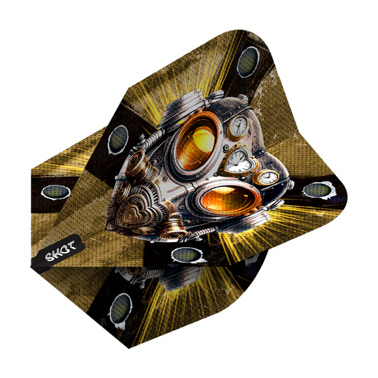 Shot Badlands The Sherriff No6 Flights Abgebildet sind die Shot Badlands The Sherriff No6 Flights. Die Dart-Flights haben ein markantes Design.