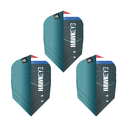 Target Pro Ultra Kevin Doets GEN1 No6 Flights - 3 Sets Das Produkt Target Pro Ultra Kevin Doets GEN1 No6 Flights - 3 Sets ist gestapelt gezeigt. Jeder Flight hebt sich durch das Design hervor.
