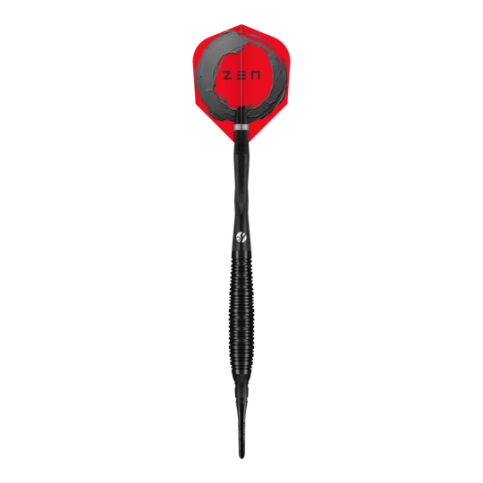 Shot ZEN Bomber soft darts - 20g Das Bild präsentiert die Shot ZEN Bomber Softdarts - 20g. Diese Darts bieten ein gutes Wurfgefühl und eine hohe Verarbeitungsqualität.