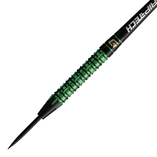 GOAT Athlete Green Tungsten Steel Darts Das Foto zeigt einen einzelnen GOAT Athlete Tungsten Steeldart. Das Produkt bietet ein präzises Design.