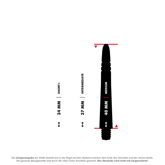 Winmau Vecta Shafts - Lila Schwarz