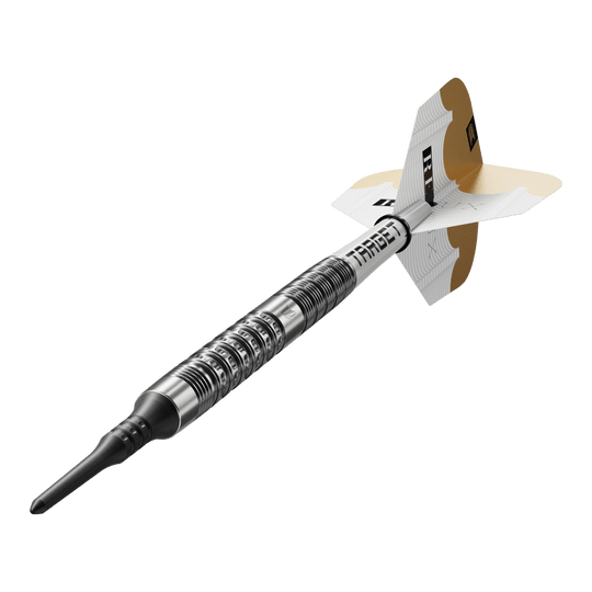 Target Redux 10 soft darts - 18g Das Produkt Target Redux 10 Softdarts - 18g wird hier dargestellt. Die Softdarts sind silberfarben und wiegen 18 Gramm.