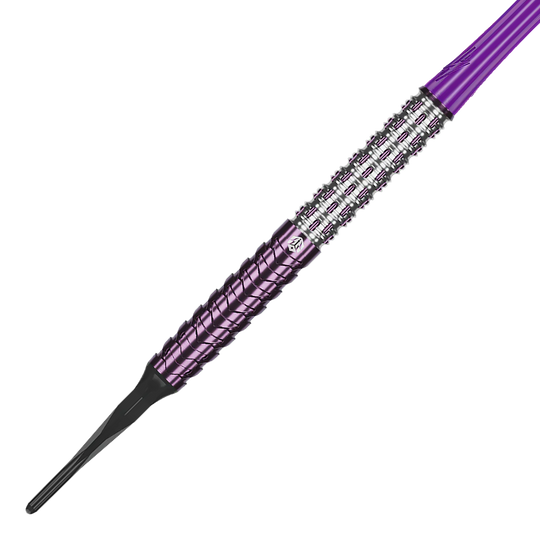 Caliburn Awakening ET soft darts - 20.5g Das Bild zeigt die Caliburn Awakening E.T. Softdarts - 20,5g. Die Darts liegen prominent vor weißem Hintergrund.