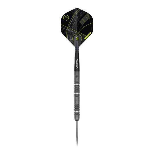 Winmau Michael Van Gerwen Signature Edition Steeldarts Das Foto zeigt die Winmau Michael Van Gerwen Signature Edition Steeldarts. Sie sind eine Sonderedition für Dartliebhaber und Fans von Michael Van Gerwen.