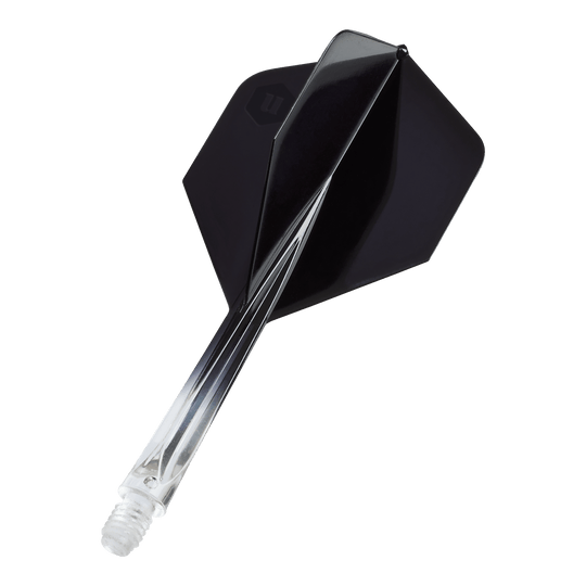 Unicorn Forge Two Tone No2 Standard Flights - Clear Black Unicorn Forge Two Tone No2 Standard Flights - Clear Black
