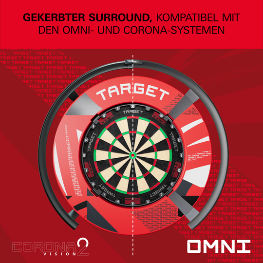 Target Notched Patterned Dartboard Surround Target Notched Patterned Dartboard Surround