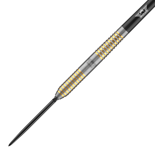 Das Bild zeigt die Bulls NL Vintago Ghost Convertible Points Steeldarts. Es handelt sich um hochwertige Steeldarts mit auswechselbaren Spitzen.