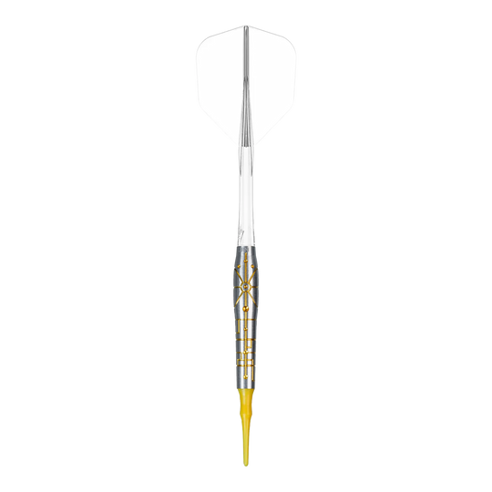 Caliburn Starships Series Falcon Soft Darts - 20g Auf dem Bild ist das Produkt Caliburn Starships Series Falcon Softdarts - 20g zu sehen. Es handelt sich um einen Softdart mit ansprechendem Design.
