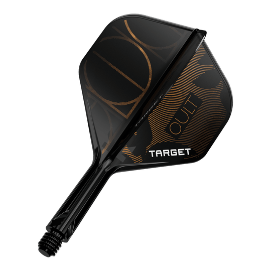 Das Bild zeigt ein Produkt namens '410169 Target K-Flex Cult No2 Standard Flights 19mm 1'. Es handelt sich wahrscheinlich um einen einzelnen Dart-Flight.